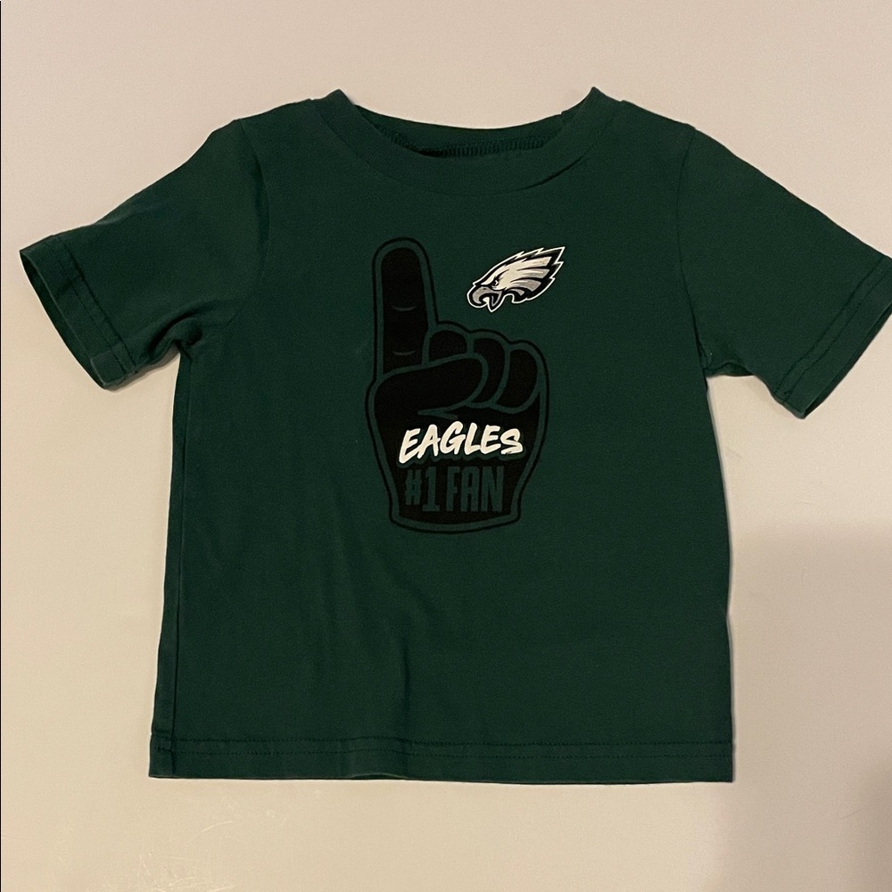 OUTER STUFF Infant Size 18 M Green Eagles Fan Short Sleeve T-Shirt